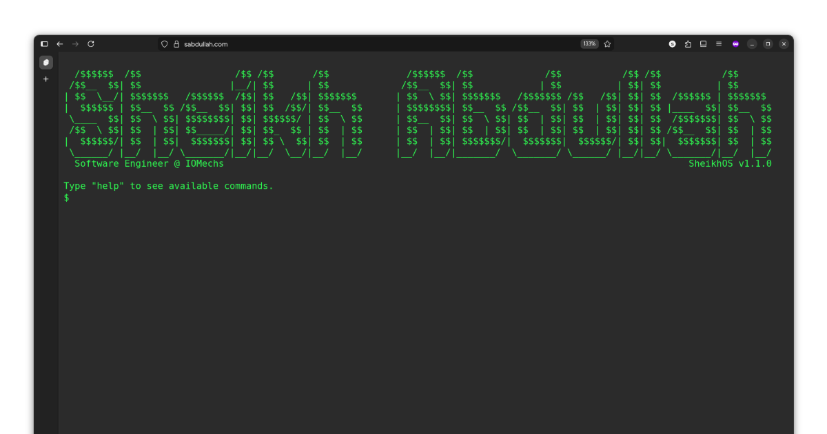 Sheikh Abdullah — Backend Engineer